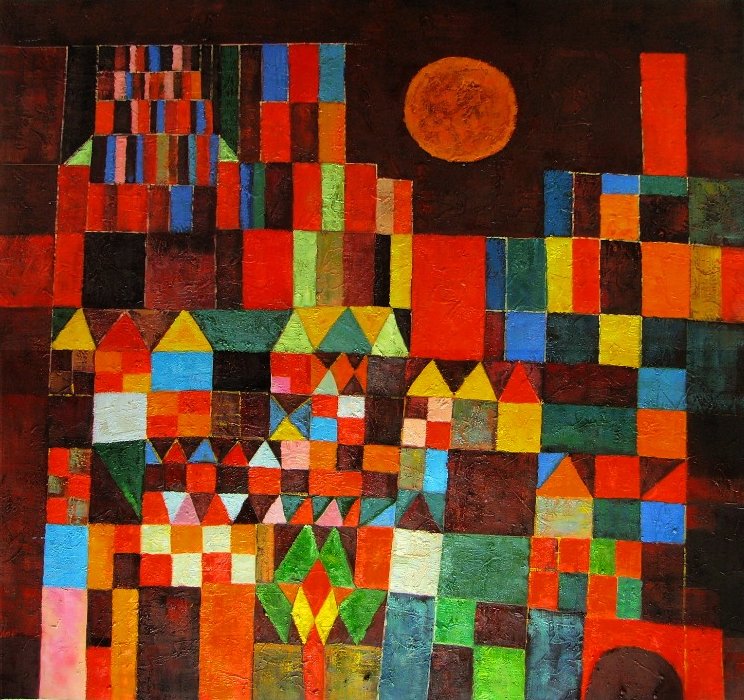 Klee castello e sole