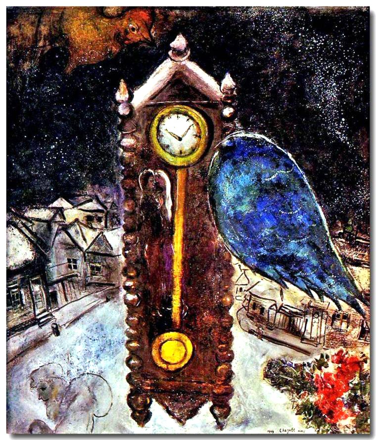 Chagall Pendolo con ala blu 1949