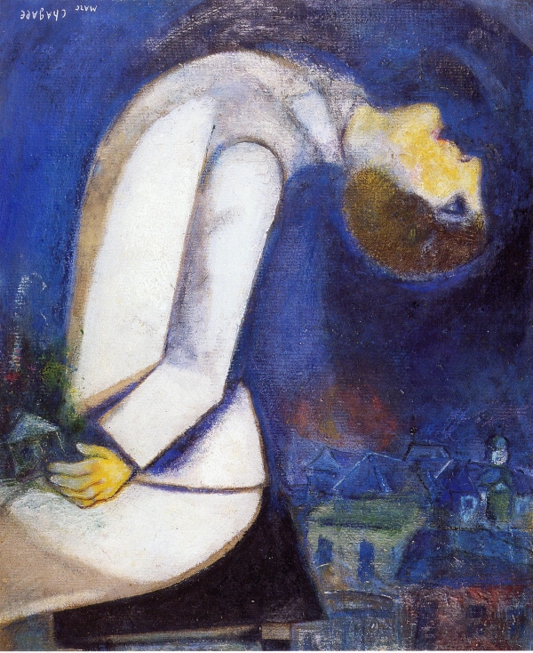 Chagall-Uomo con testa rovesciata