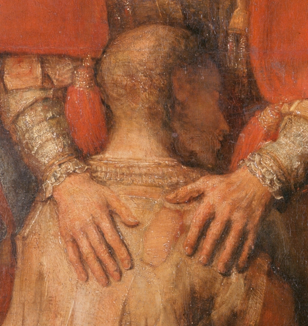 Rembrandt Il ritorno del figlio prodifo part